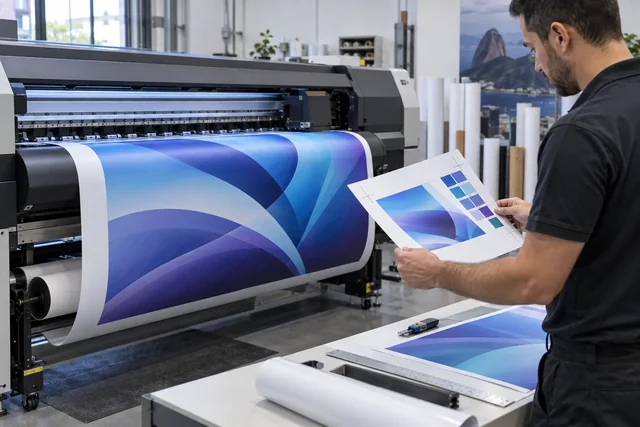 Imagem ilustrativa de impressão profissional em grande formato